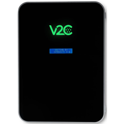 Cargador SOCKET V2C Trydan 7,4kW monofásico base NEGRO tipo 2
